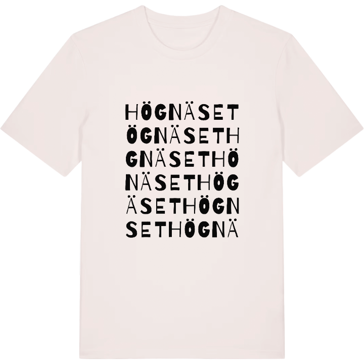 Högnäset ordlek t-shirt – t-shirt från PinShirt