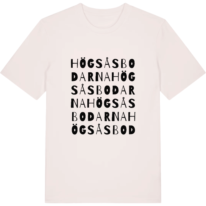 Högsåsbodarna ordlek t-shirt – t-shirt från PinShirt