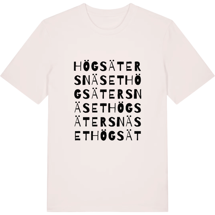 Högsätersnäset ordlek t-shirt – t-shirt från PinShirt