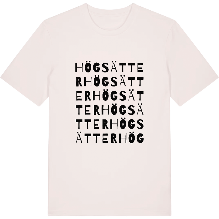 Högsätter ordlek t-shirt – t-shirt från PinShirt