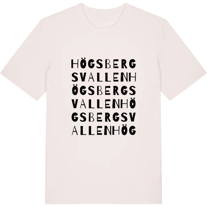 Högsbergsvallen ordlek t-shirt – t-shirt från PinShirt