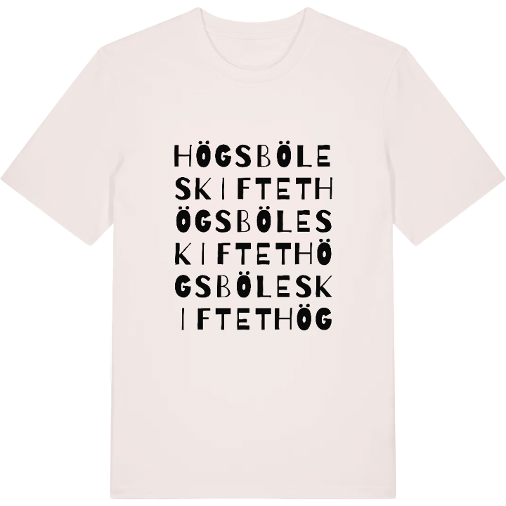 Högsböleskiftet ordlek t-shirt – t-shirt från PinShirt