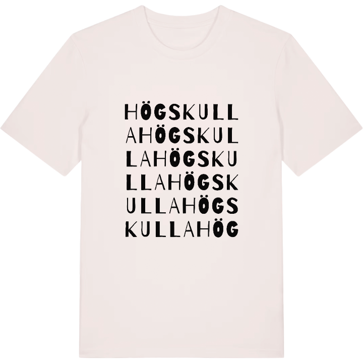 Högskulla ordlek t-shirt – t-shirt från PinShirt