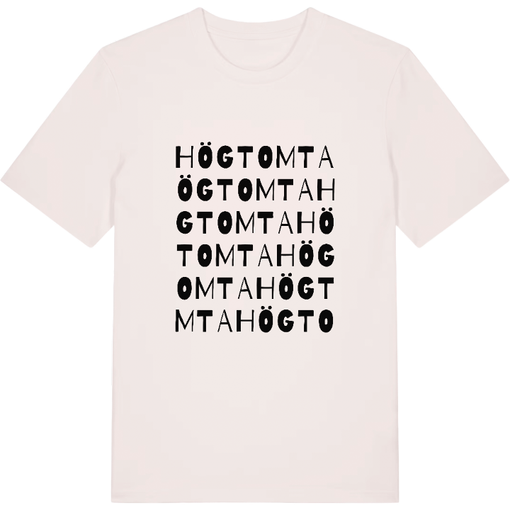 Högtomta ordlek t-shirt – t-shirt från PinShirt