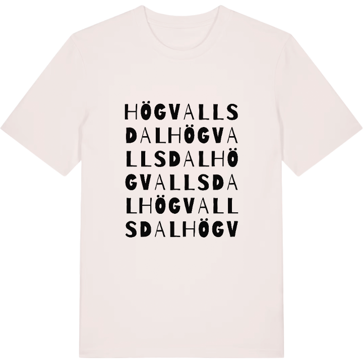 Högvallsdal ordlek t-shirt – t-shirt från PinShirt