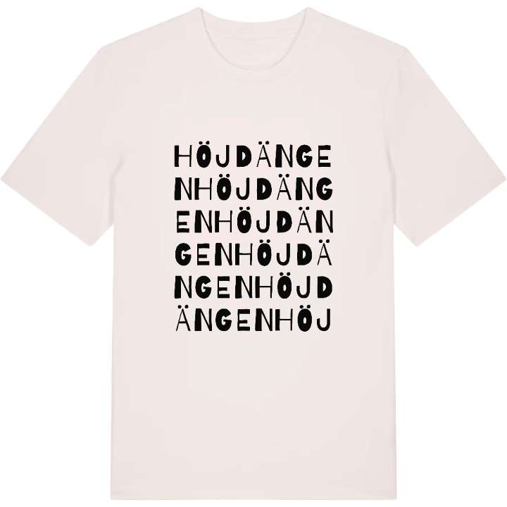 Höjdängen ordlek t-shirt – t-shirt från PinShirt