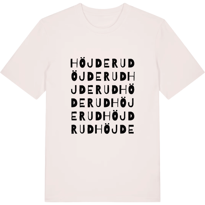 Höjderud ordlek t-shirt – t-shirt från PinShirt