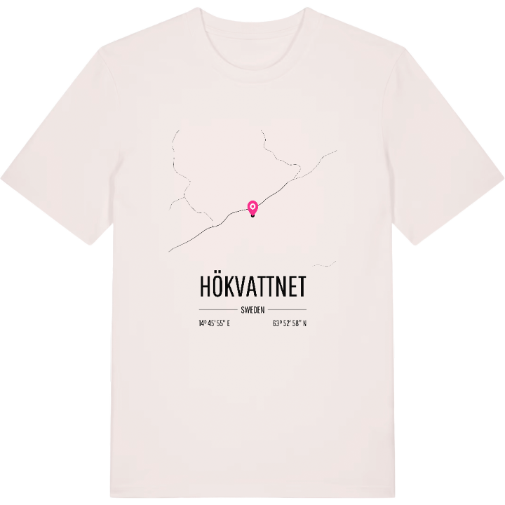 Hökvattnet karta t-shirt – t-shirt från PinShirt