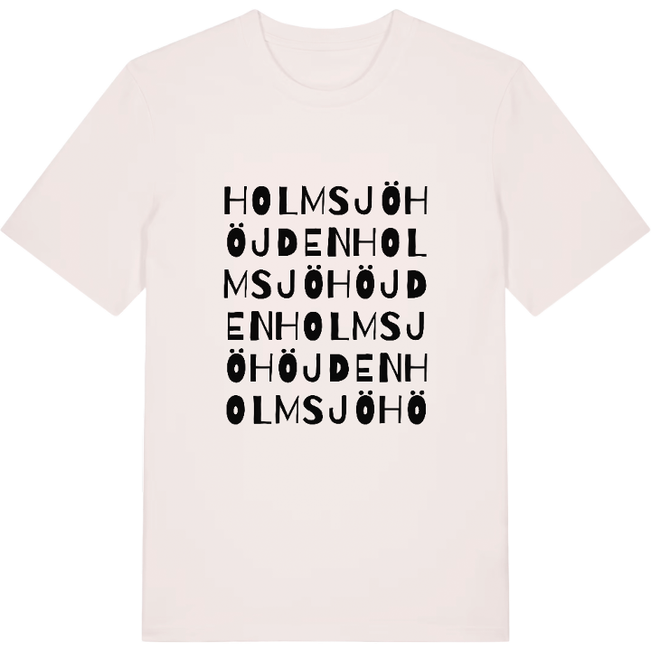Holmsjöhöjden ordlek t-shirt – t-shirt från PinShirt