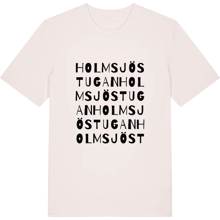 Holmsjöstugan ordlek t-shirt – t-shirt från PinShirt