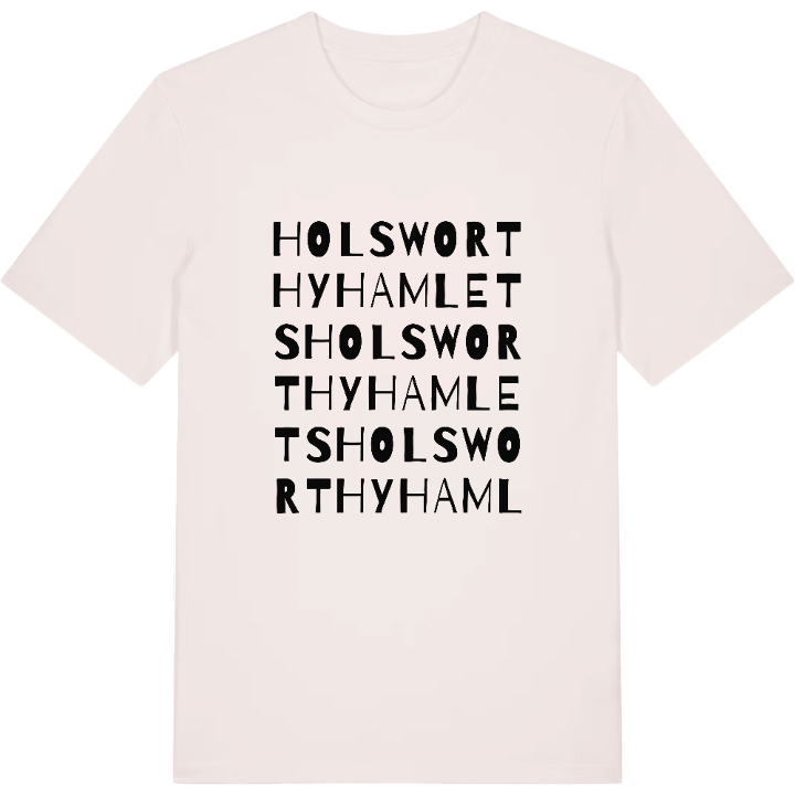 Holsworthy Hamlets ordlek t-shirt – t-shirt från PinShirt