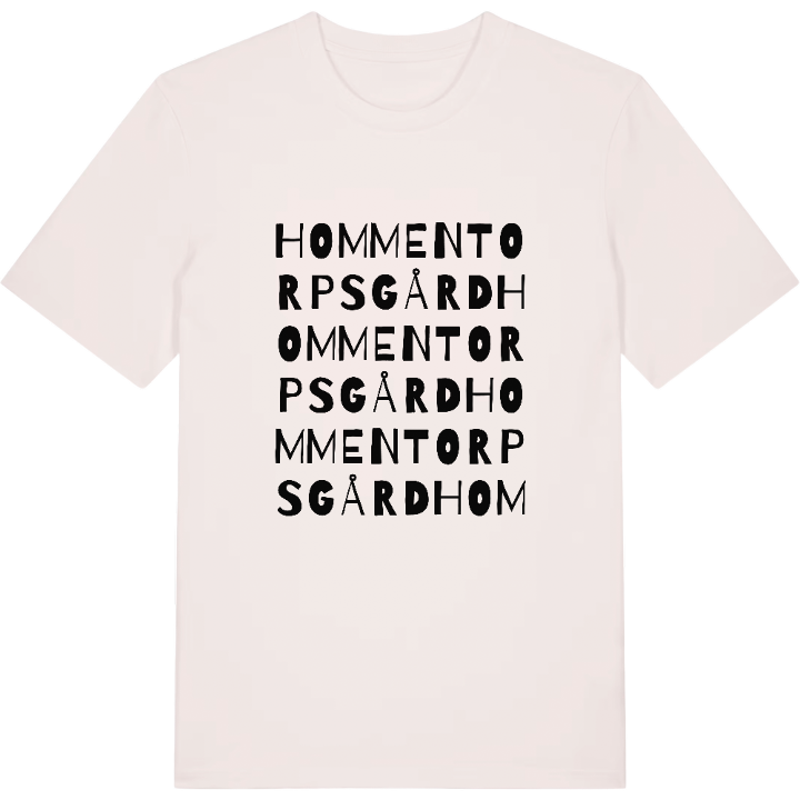 Hommentorps gård ordlek t-shirt – t-shirt från PinShirt