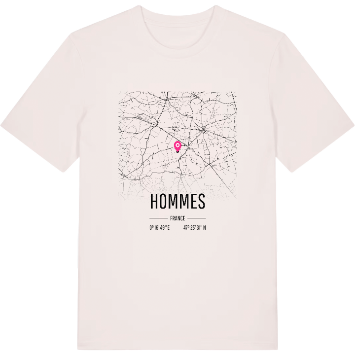 Hommes karta t-shirt – t-shirt från PinShirt