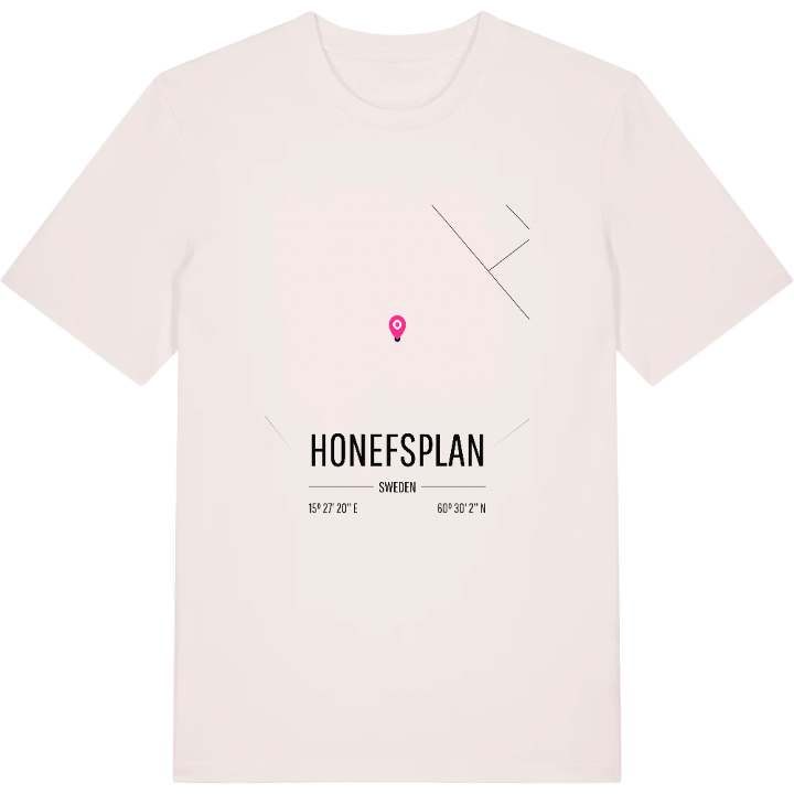 Honefsplan karta t-shirt – t-shirt från PinShirt