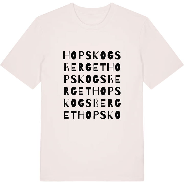 Hopskogsberget ordlek t-shirt – t-shirt från PinShirt