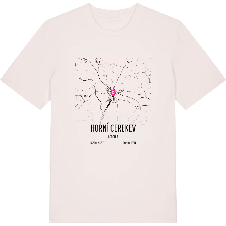Horní Cerekev karta t-shirt – t-shirt från PinShirt