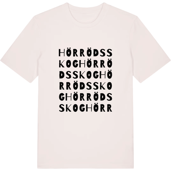 Hörröds skog ordlek t-shirt – t-shirt från PinShirt