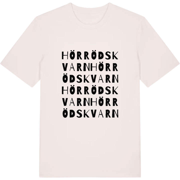 Hörrödskvarn ordlek t-shirt – t-shirt från PinShirt