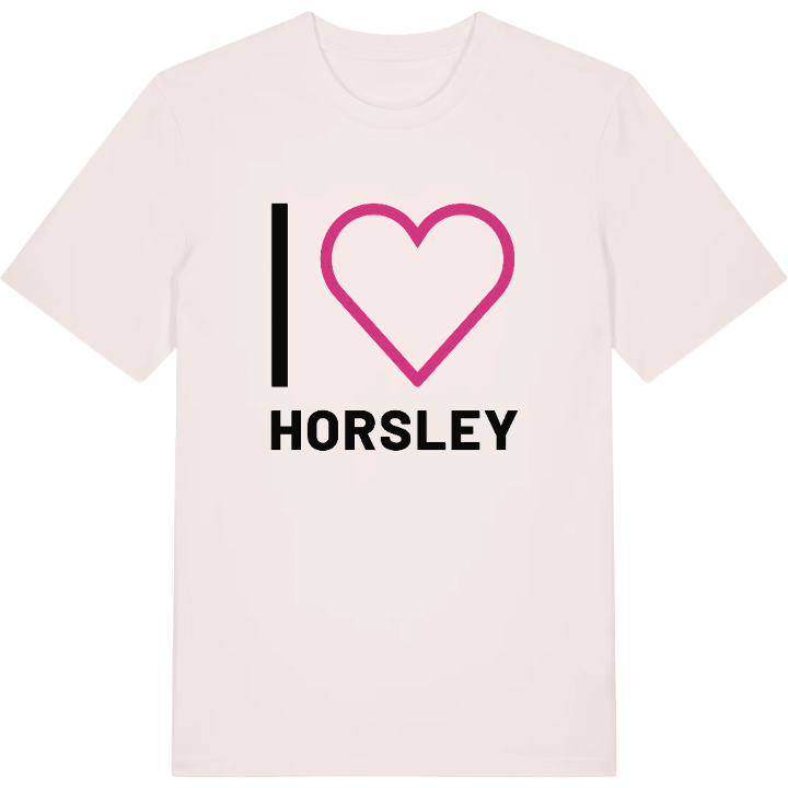 Jag älskar Horsley t-shirt stort tryck – t-shirt från PinShirt