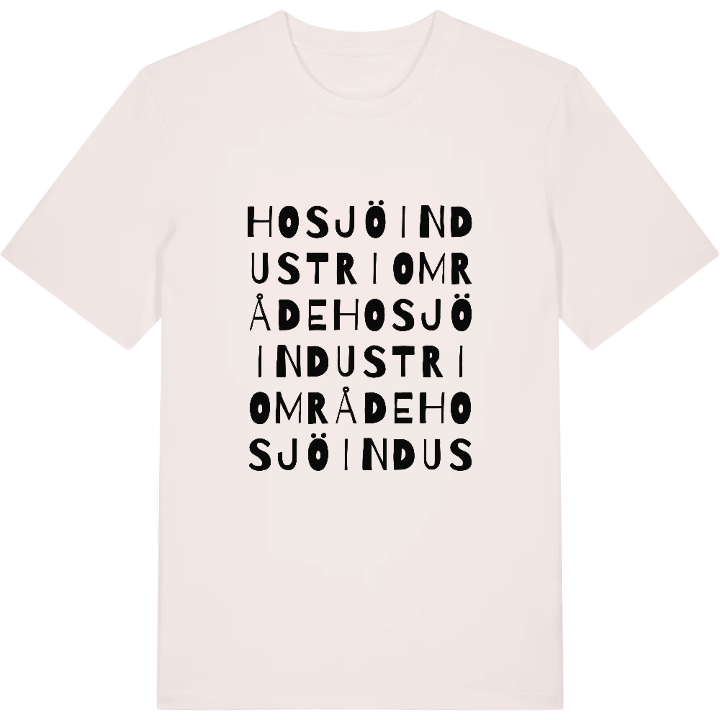 Hosjö industriområde ordlek t-shirt – t-shirt från PinShirt
