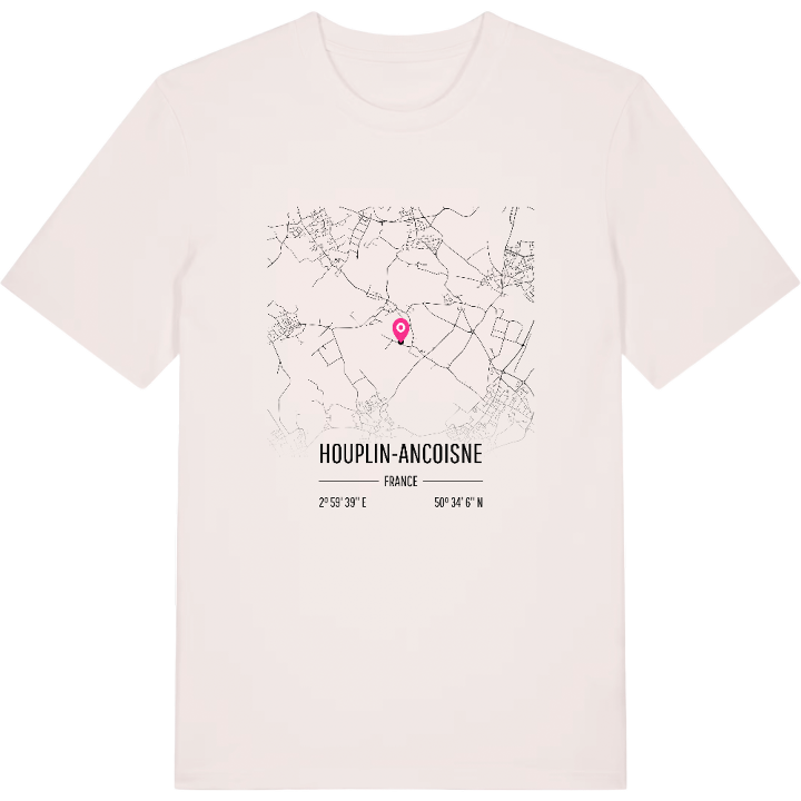 Houplin-Ancoisne karta t-shirt – t-shirt från PinShirt