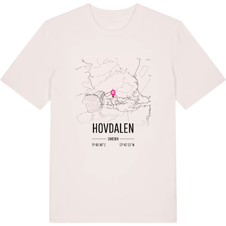 Hovdalen karta t-shirt – t-shirt från PinShirt