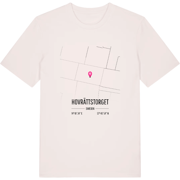 Hovrättstorget karta t-shirt – t-shirt från PinShirt