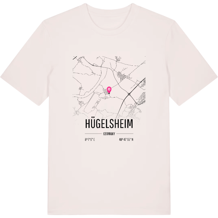 Hügelsheim karta t-shirt – t-shirt från PinShirt