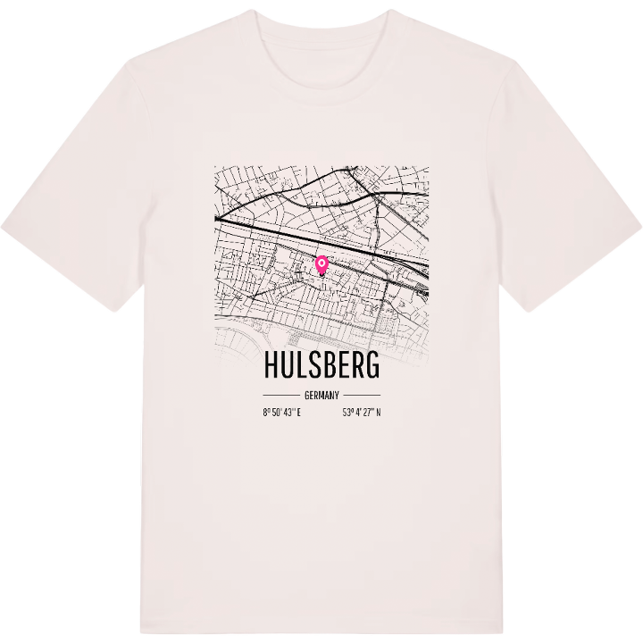 Hulsberg karta t-shirt – t-shirt från PinShirt