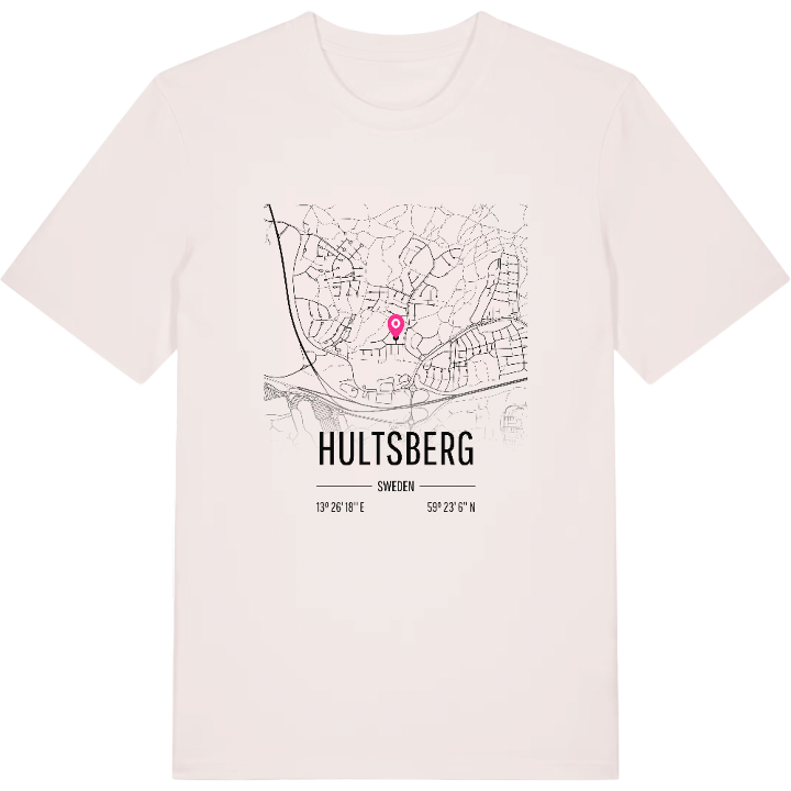 Hultsberg karta t-shirt – t-shirt från PinShirt