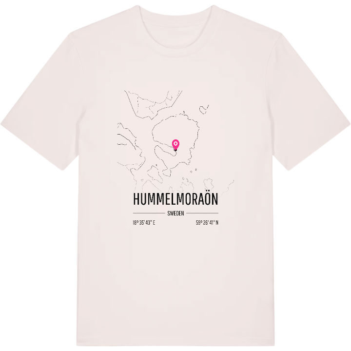 Hummelmoraön karta t-shirt – t-shirt från PinShirt