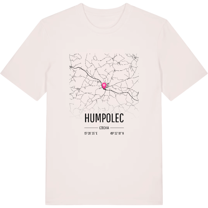 Humpolec karta t-shirt – t-shirt från PinShirt