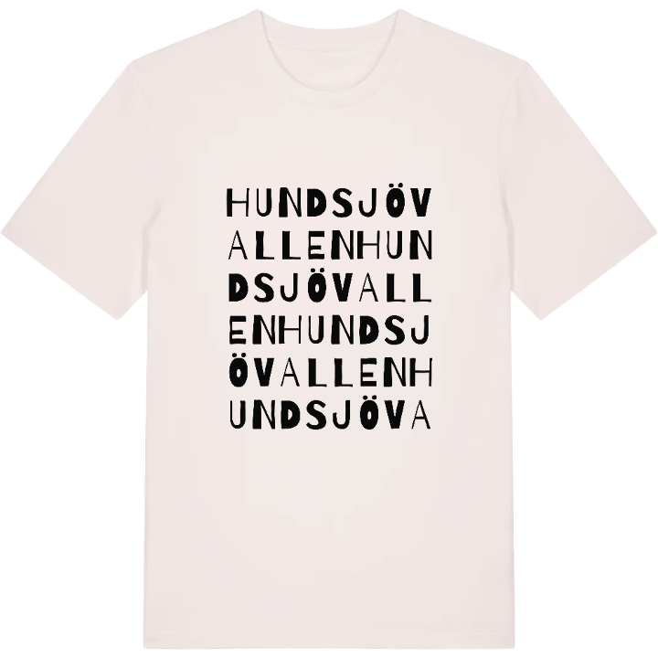 Hundsjövallen ordlek t-shirt – t-shirt från PinShirt