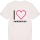 Jag älskar Husebacken t-shirt stort tryck