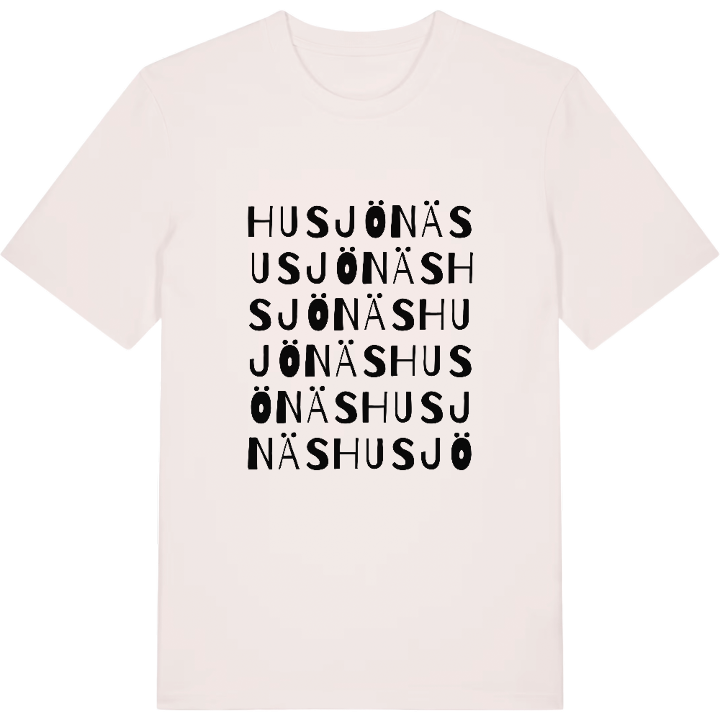 Husjönäs ordlek t-shirt – t-shirt från PinShirt