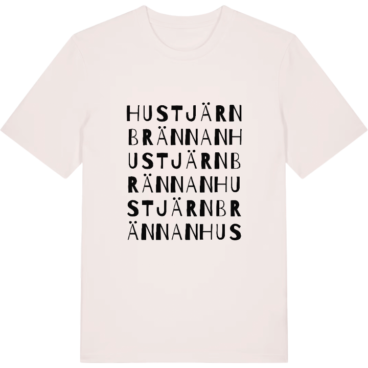 Hustjärnbrännan ordlek t-shirt – t-shirt från PinShirt