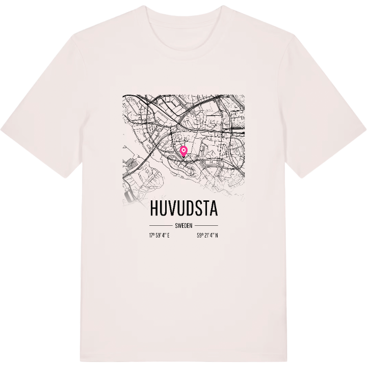 Huvudsta karta t-shirt – t-shirt från PinShirt