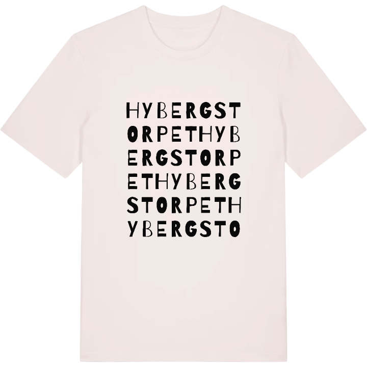 Hybergstorpet ordlek t-shirt – t-shirt från PinShirt
