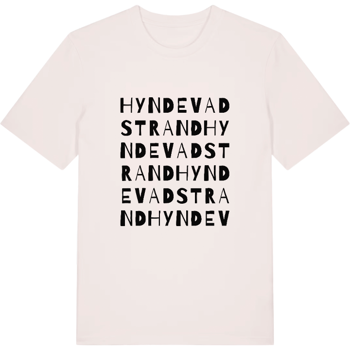 Hyndevadstrand ordlek t-shirt – t-shirt från PinShirt