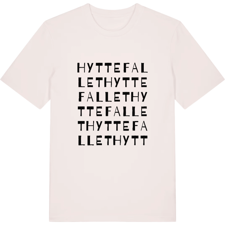 Hyttefallet ordlek t-shirt – t-shirt från PinShirt