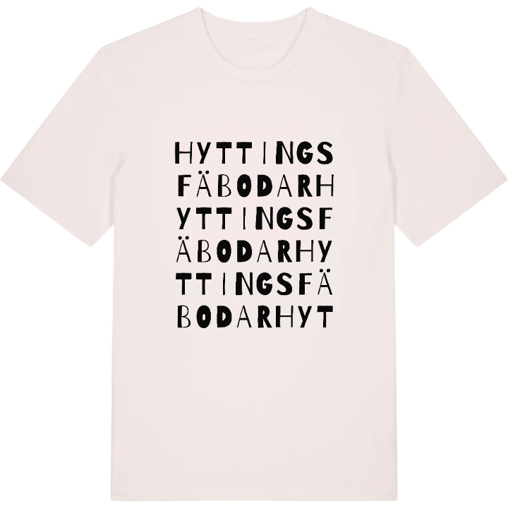 Hyttings fäbodar ordlek t-shirt – t-shirt från PinShirt