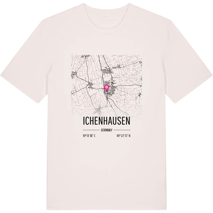Ichenhausen karta t-shirt – t-shirt från PinShirt
