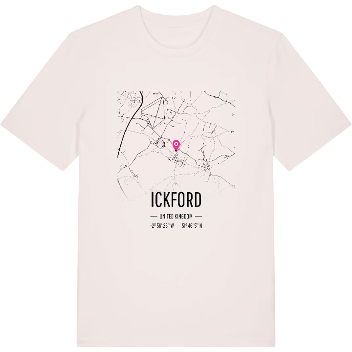 Ickford karta t-shirt – t-shirt från PinShirt