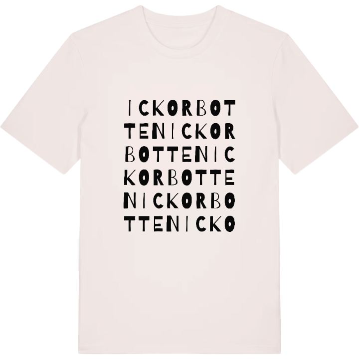 Ickorbotten ordlek t-shirt – t-shirt från PinShirt
