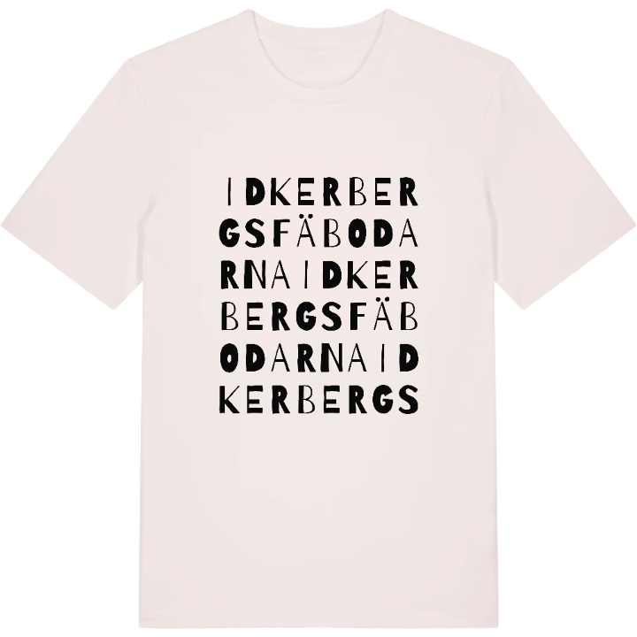 Idkerbergsfäbodarna ordlek t-shirt – t-shirt från PinShirt
