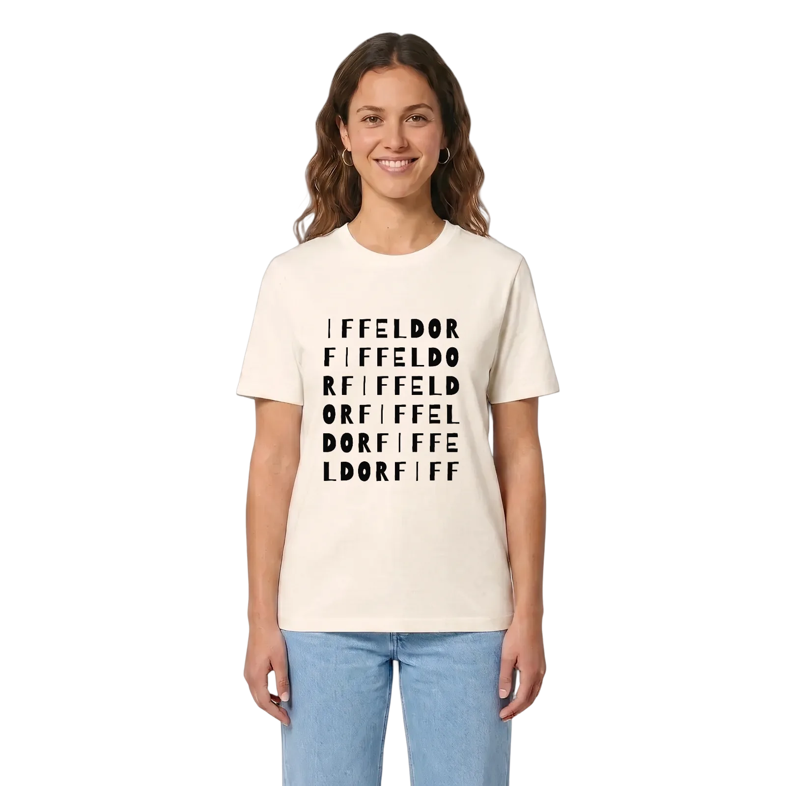 Iffeldorf ordlek t-shirt – Vintage White, i miljö