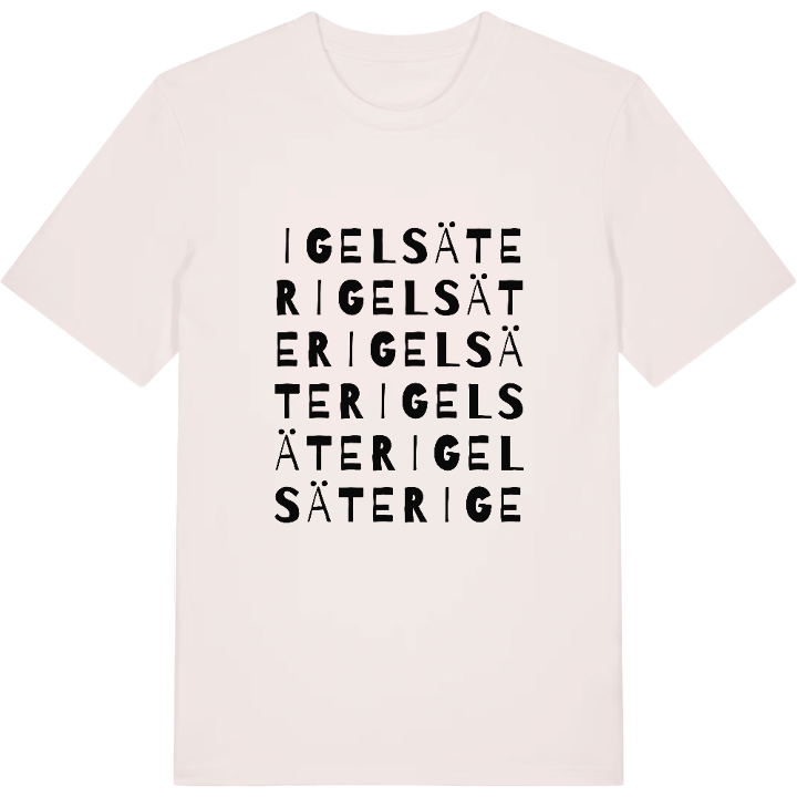 Igelsäter ordlek t-shirt – t-shirt från PinShirt