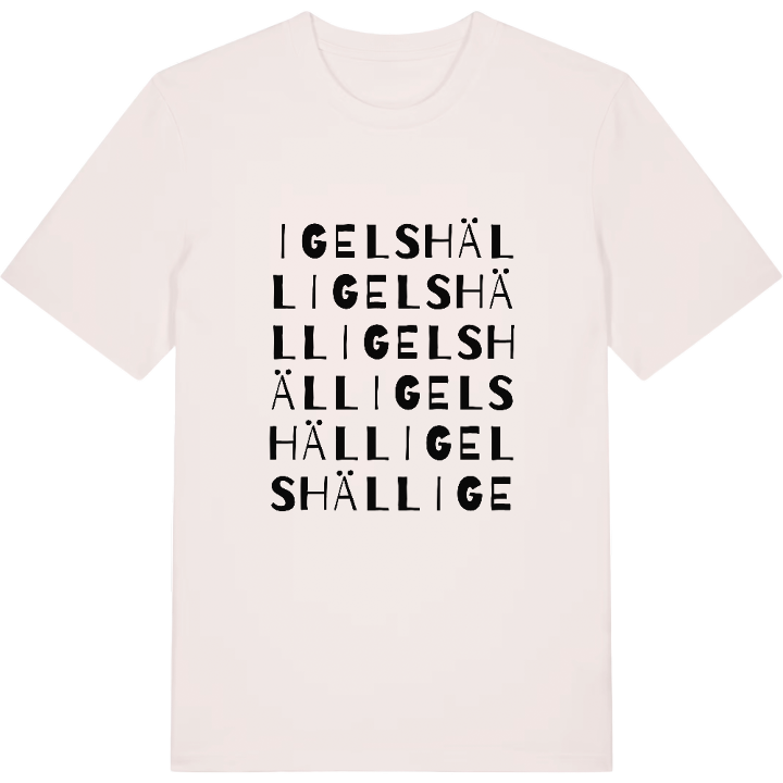 Igelshäll ordlek t-shirt – t-shirt från PinShirt