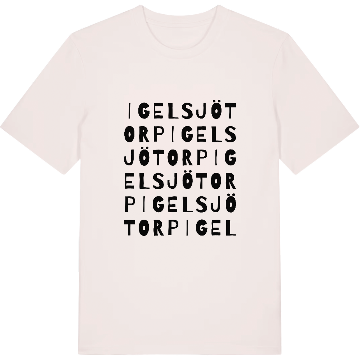 Igelsjötorp ordlek t-shirt – t-shirt från PinShirt