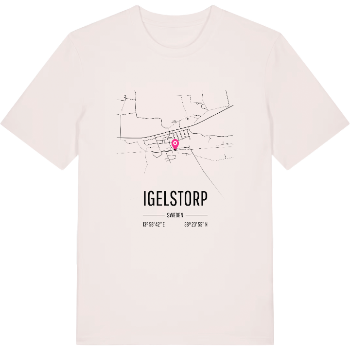 Igelstorp karta t-shirt – t-shirt från PinShirt